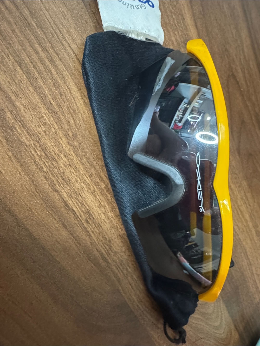 Oakley Yellow Frame Sports Goggles with Smoke Lens